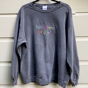 Happiness Project gray sweatshirt size XL